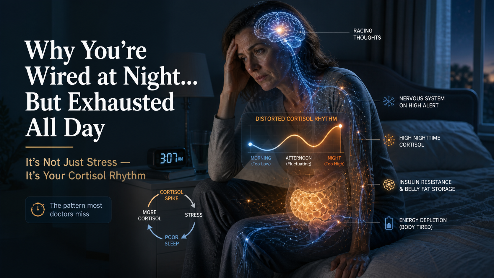 Cortisol Dysregulation: Hidden Driver of Midlife Fatigue