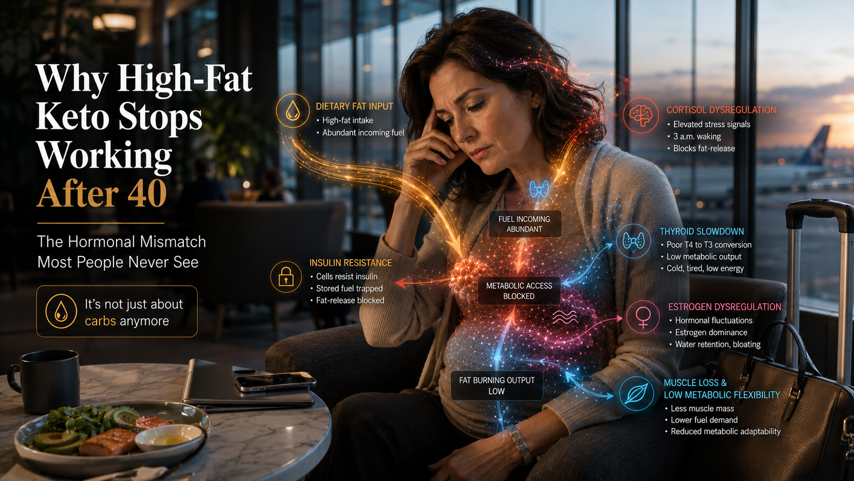 Is Keto Still Right After 40? Why High-Fat Keto Can Backfire When the Hormonal Engine Changes
