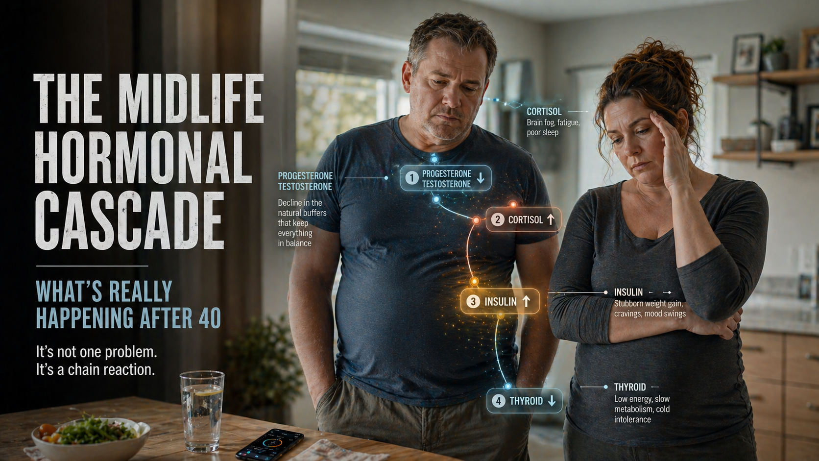 Midlife Hormonal Cascade: Estrogen, Progesterone & More