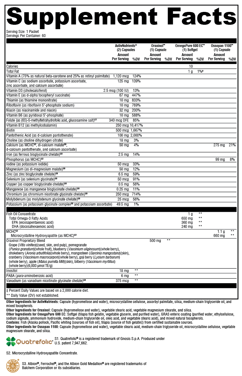 ActivEssentials™ for Women 60 Packets — Dr. Jay Wrigley Functional Medicine