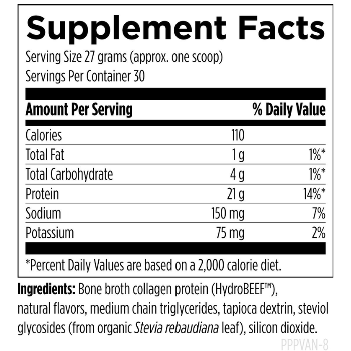 Bone Broth Protein — Vanilla (Designs for Health, 810g) — Dr. Jay Wrigley Functional Medicine
