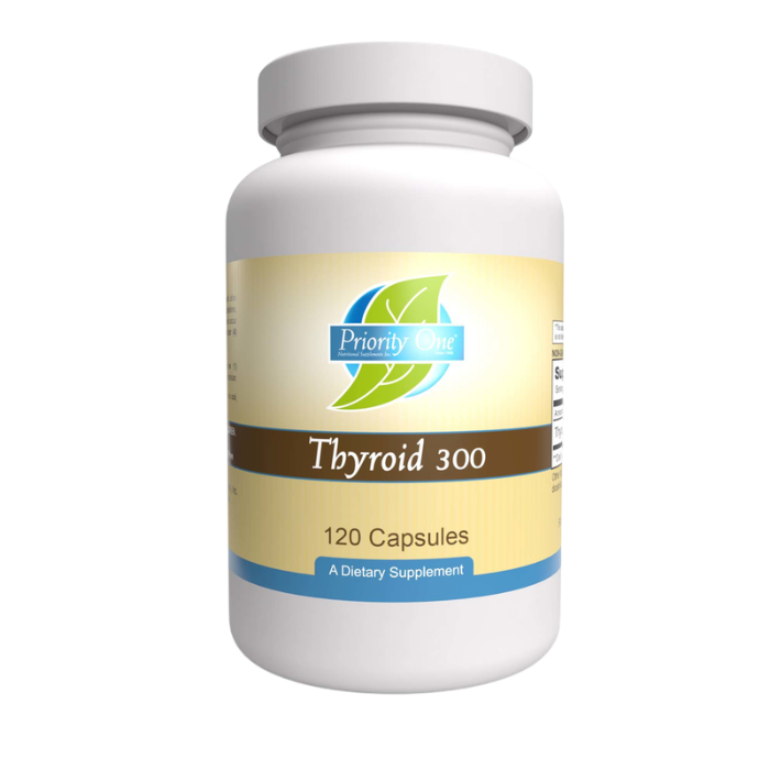 Thyroid 300 — Priority One (60 Capsules) — Dr. Jay Wrigley Functional Medicine
