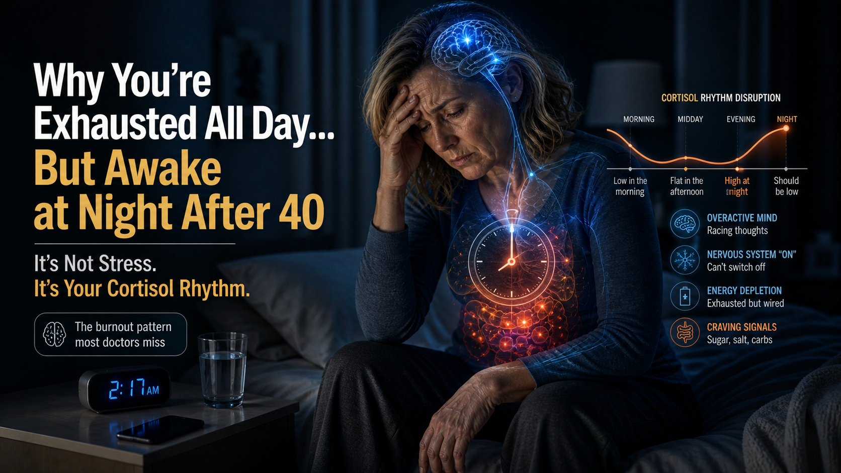 Cortisol Burnout: Exhaustion, Belly Fat & Brain Fog