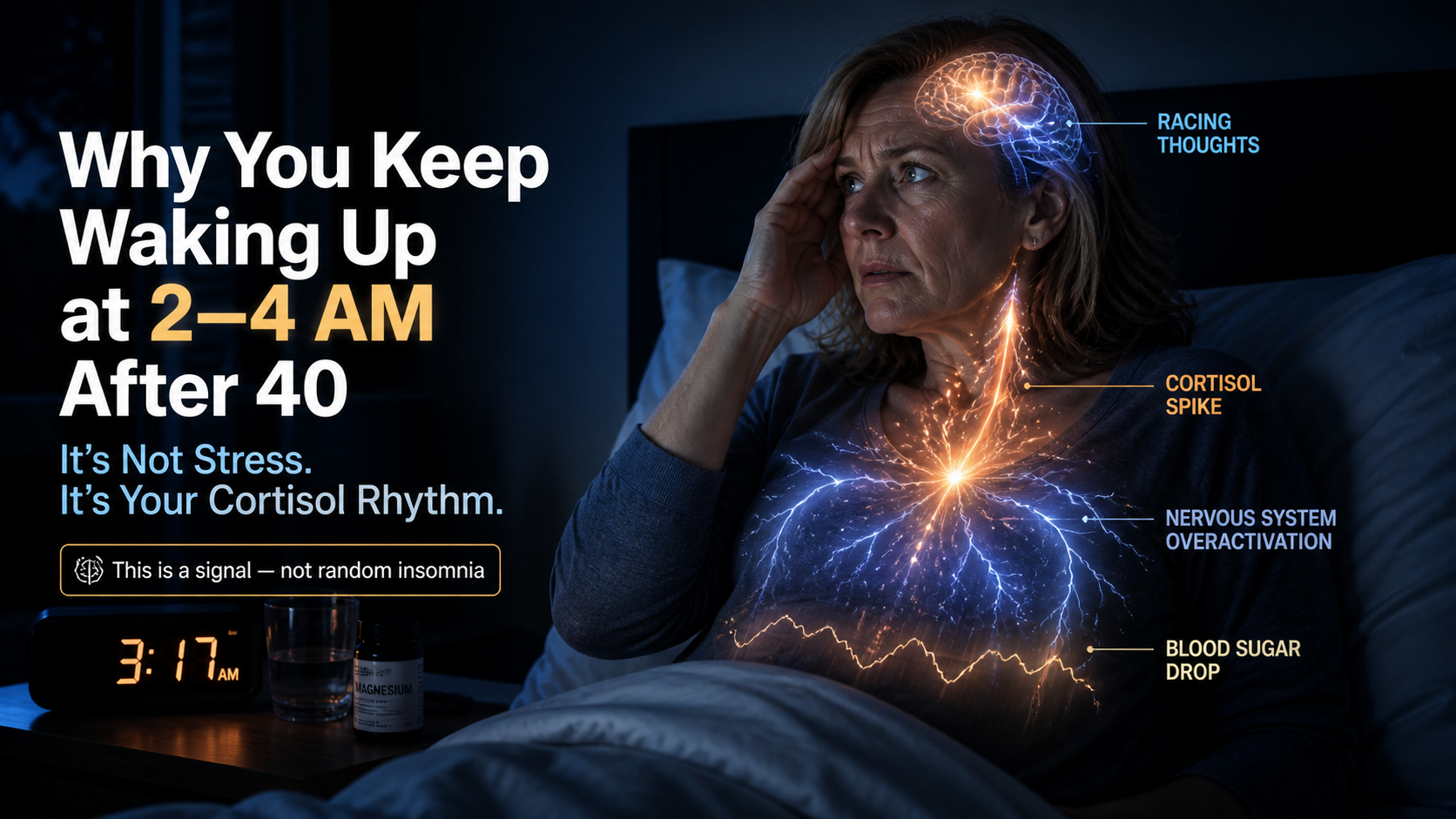 Why You Wake Up at 2–4AM After 40 (And What It Actually Means)