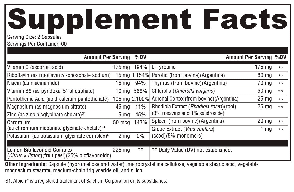 Adrenal Manager™ 120 Capsules — Dr. Jay Wrigley Functional Medicine