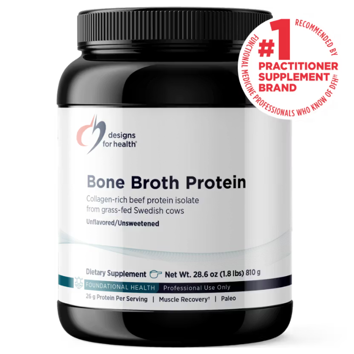 Bone Broth Protein — Unflavored (Designs for Health, 810g) — Dr. Jay Wrigley Functional Medicine