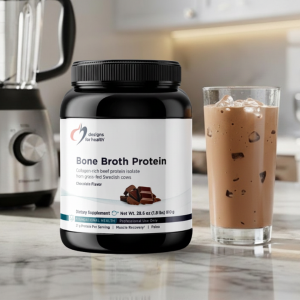 Bone Broth Protein — Chocolate (Designs for Health, 810g)