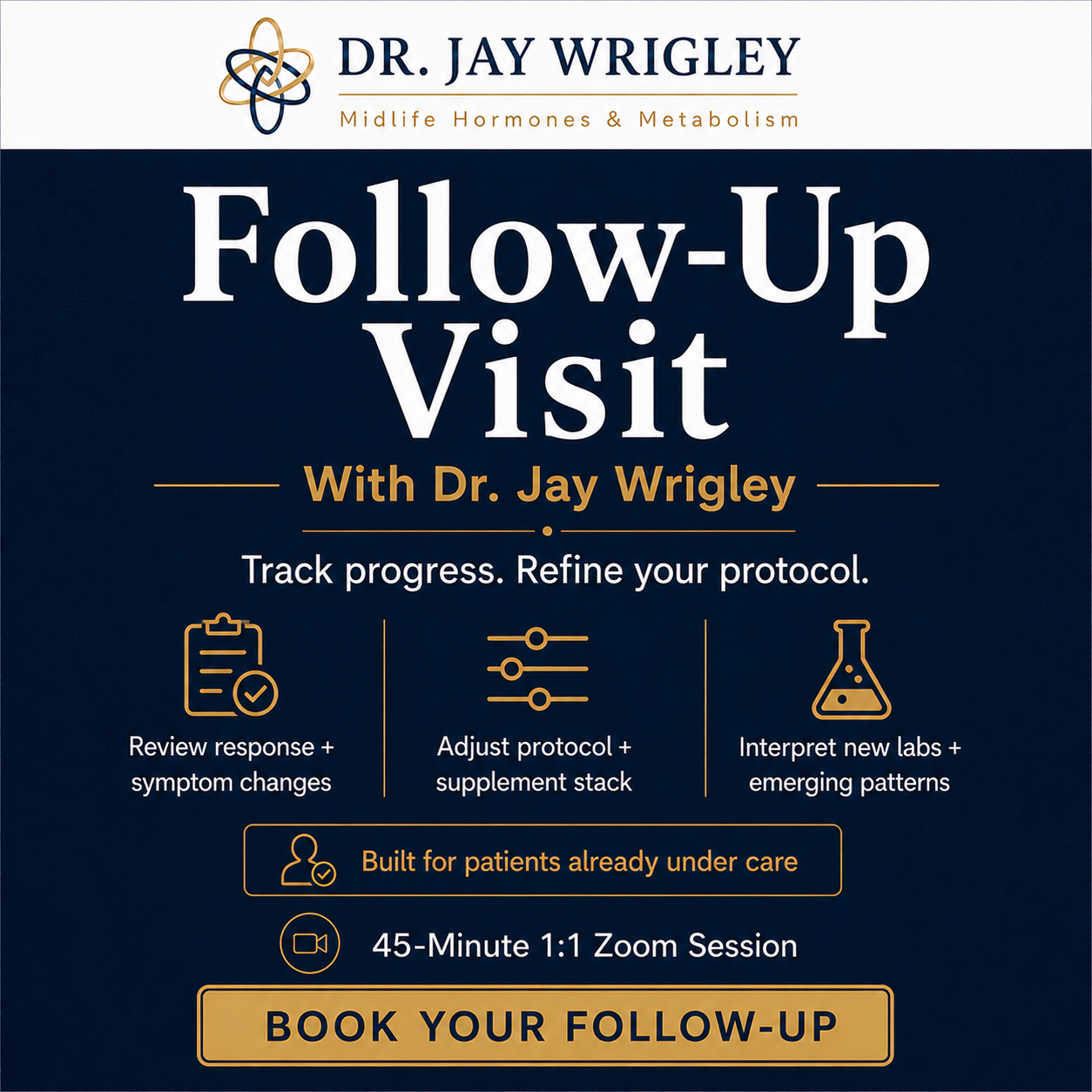 Follow-Up Visit with Dr. Jay Wrigley — 45 Minutes